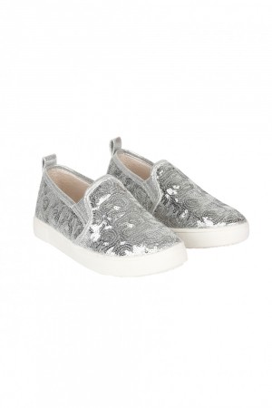 Pascal sneakers med paljetter sølv
