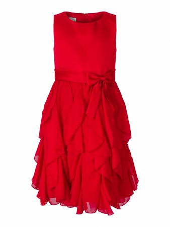 Pascal kjole med sløyfe rød 